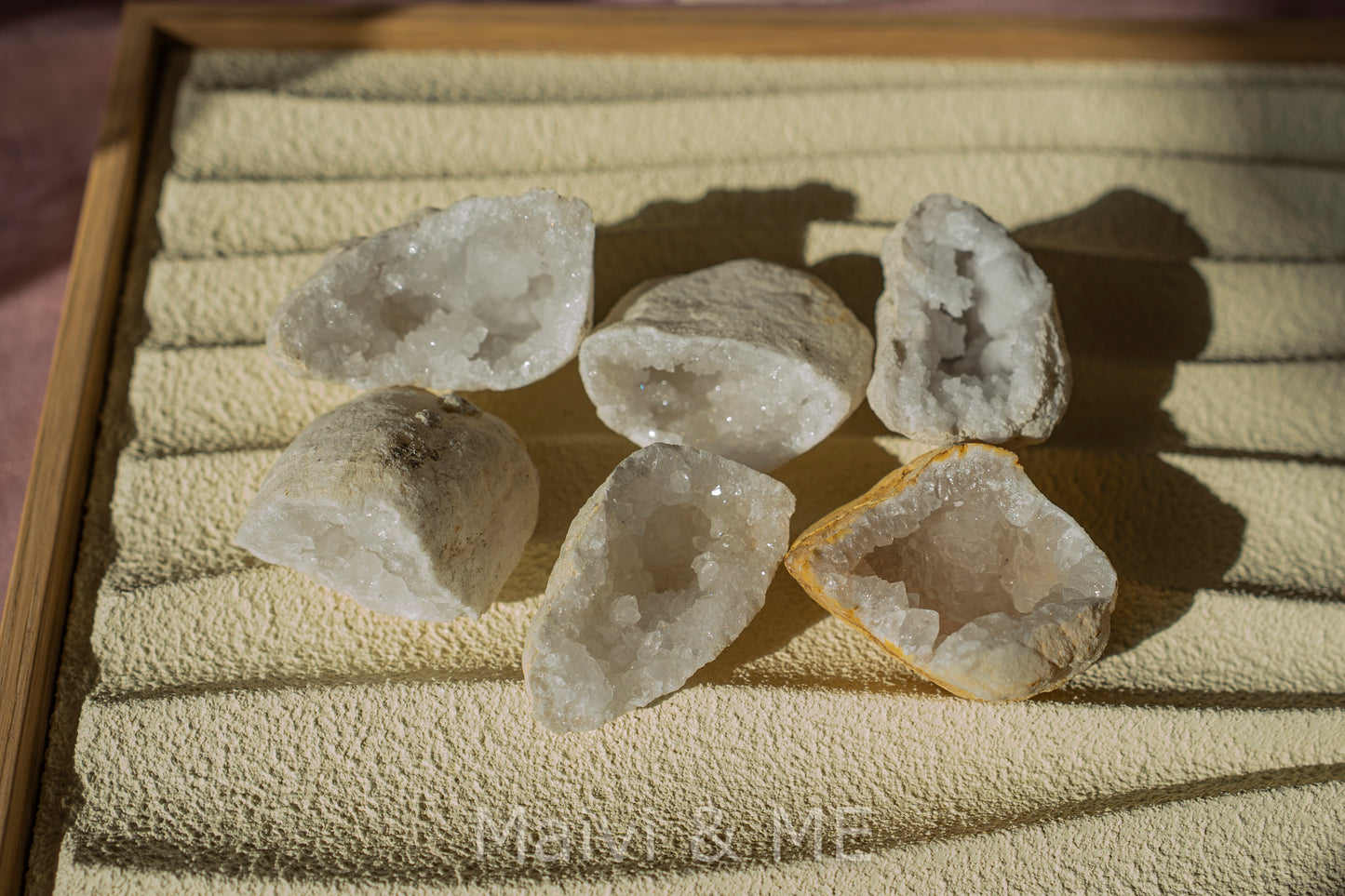 GEODEN Achat (3,5cm) & Bergkristall (5cm)