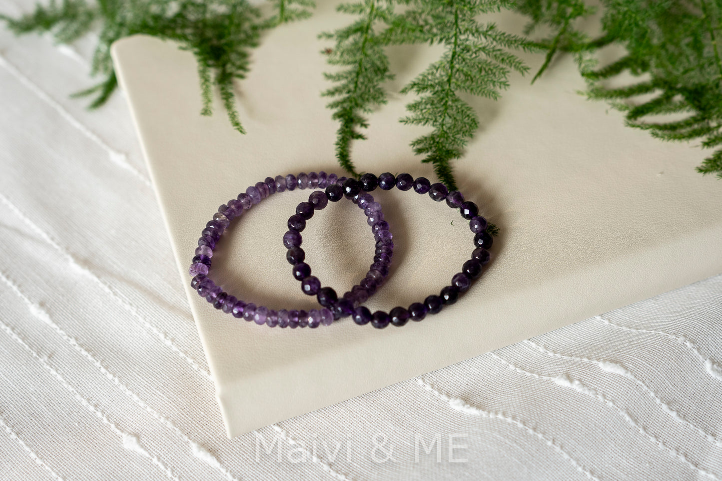 Armband Amethyst kugeln