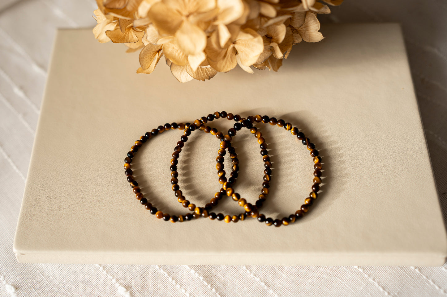 Armband Tigerauge kleine Kugeln