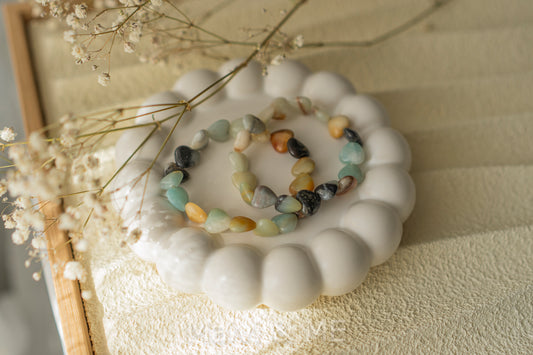 Amazonite heart bracelet (undefined heart)