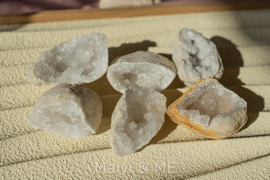 GEODEN Achat (3,5cm) & Bergkristall (5cm)